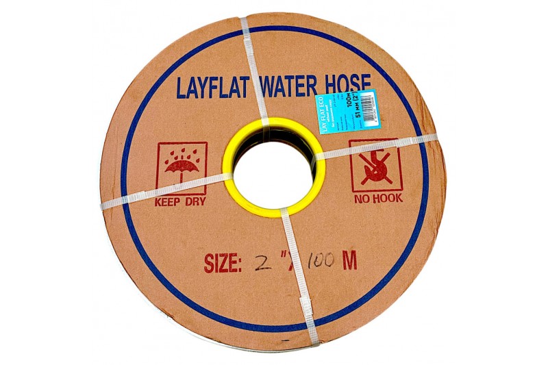 Шланг LayFLat Eco гнучкий (без вмісу хлору Cl) Presto-PS діаметр 4 дюйми, довжина 100 м (LFT-4-100-40)