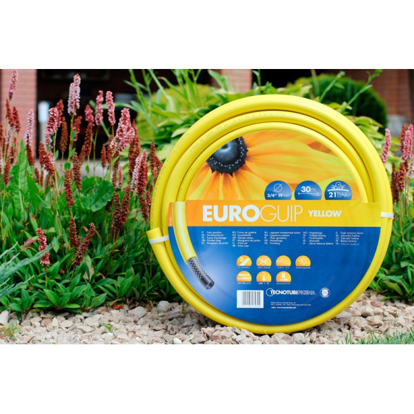 Шланг садовий Tecnotubi Euro Guip Yellow для поливу діаметр 1/2 дюйма, довжина 50 м (EGY 1/2 50) -3