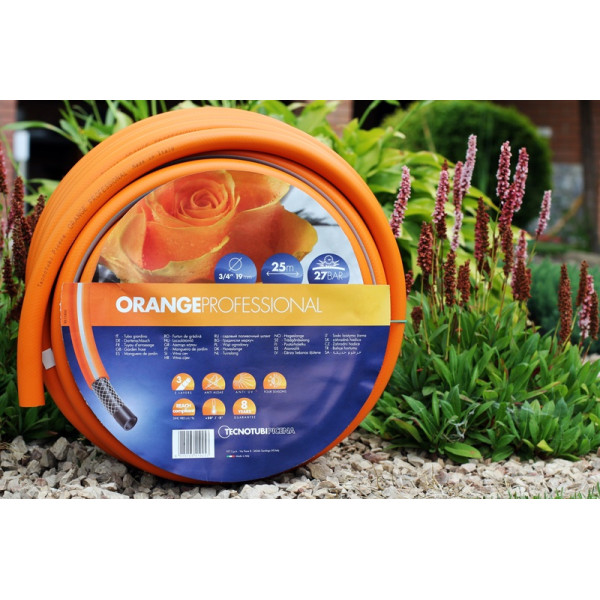 Шланг садовий Tecnotubi Orange Professional для поливу діаметр 1/2 дюйма, довжина 15 м (OR 1/2 15) -3