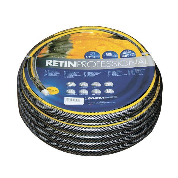 Шланг садовий Tecnotubi Retin Professional для поливу діаметр 5/8 дюйма, довжина 15 м (RT 5/8 15) -1