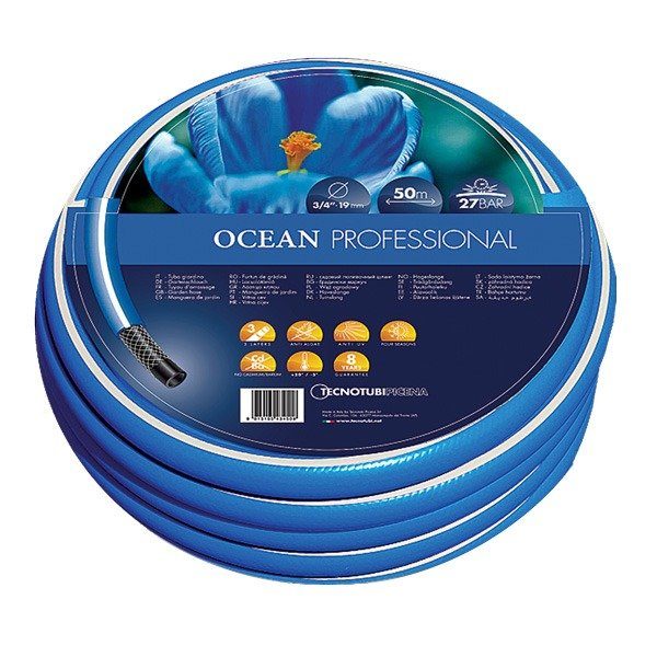 Шланг садовий Tecnotubi Ocean для поливу діаметр 1/2 дюйма, довжина 50 м (OC 1/2 50) -1