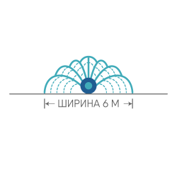 Ширина поливу 6 м