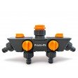 Кран шаровий Presto-PS на 4 виходи з внутрішнім різьбленням 1/2-3/4-1 дюйм (5010)